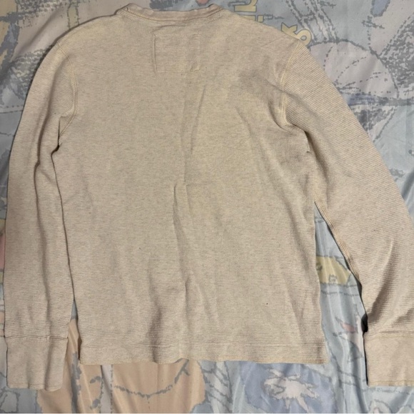 Aeropostale Cream and Brown Shirt - Picture 3 of 3